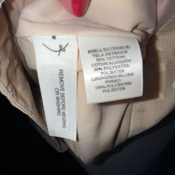 Ann Taylor off-white polka dot skirt 8 NWT - Picture 6 of 7